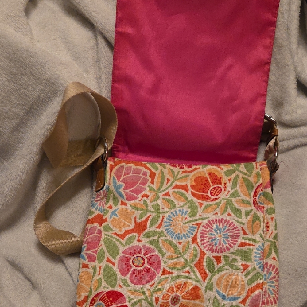 Lily Bloom Colorful Floral Crossbody Bag In EUC - Picture 3 of 6
